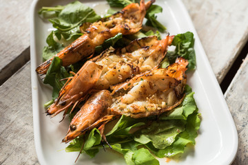 camarones a la parrilla cocina de mar