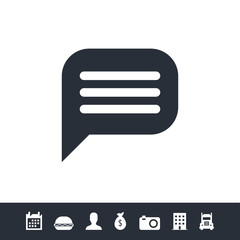 Comment icon for web and mobile