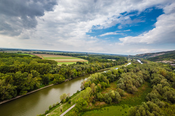 Morava River From Devin Castle-Bratislava,Slovakia