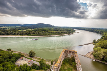 Danube River From Devin Castle-Bratislava,Slovakia - obrazy, fototapety, plakaty