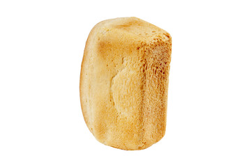 a fresh white wheat bread isolated on a white background.