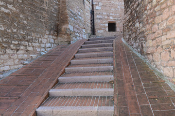 scala centro storico di assisi