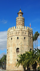 Fototapeta na wymiar Sevilla, Spanien: Torre del Oro