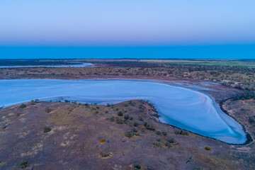 Salt Lake Crosbie - aerial view at dawn