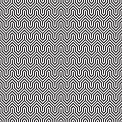 Seamless Abstract Interlocking Geometric Background Texture Pattern