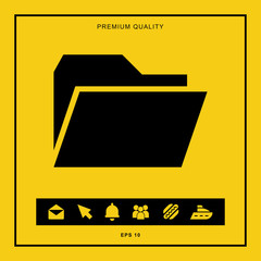 Folder icon for web and mobile