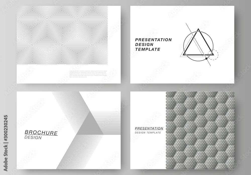 Aufkleber the minimalistic abstract vector illustration layout of the presentation slides design business temp
