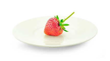 Strawberry isolated on white background.