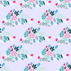Christmas flower pattern5