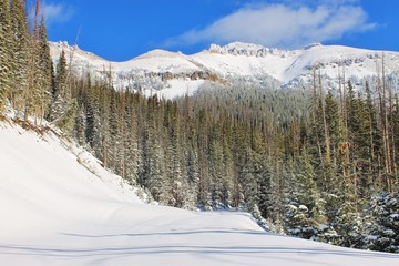 winter in the mountains