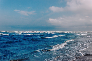 cloudy day at the seaside