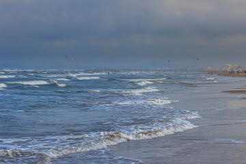 cloudy day at the seaside