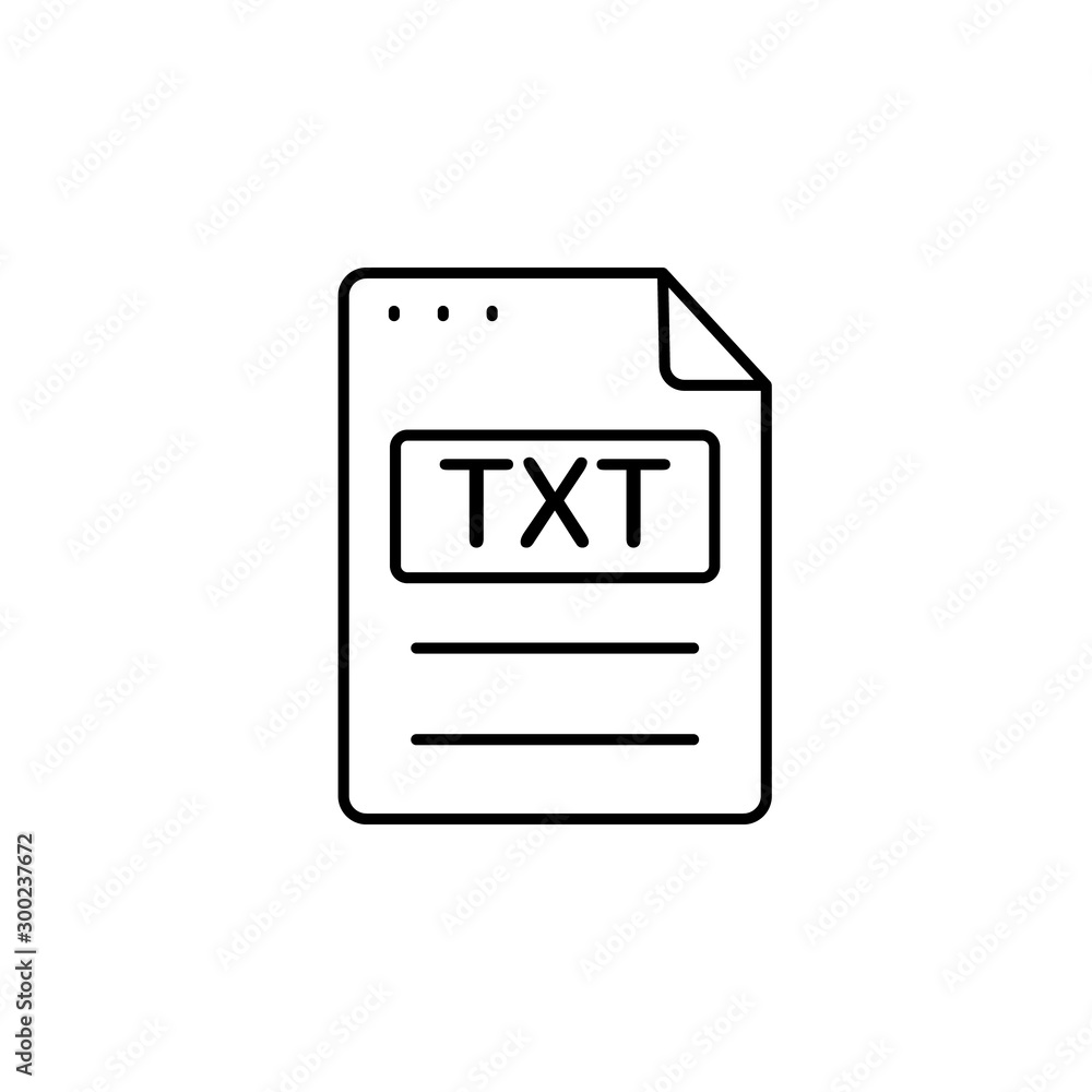 Poster file, document, txt icon. simple line, outline vector of icons for ui and ux, website or mobile appl