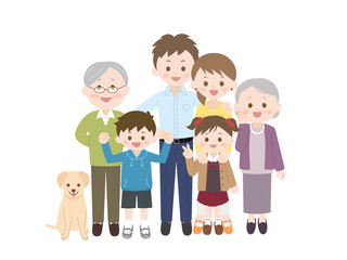 三世代家族 一家団欒2