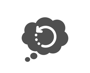 Backup data sign. Recovery info icon. Restore information symbol. Classic flat style. Simple recovery data icon. Vector