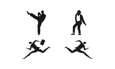 Men set template vector