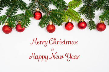 Merry Christmas and happy New Year message