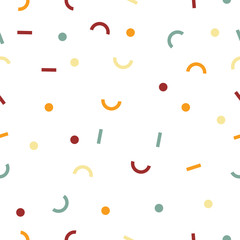 Abstract color geometric seamless pattern background for decoration and ornament.