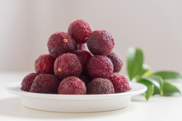 Sweet and sour red fruit bayberry