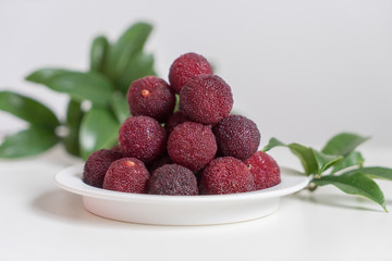 Sweet and sour red fruit bayberry