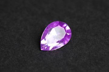 Beautiful gemstone for jewelry on black background