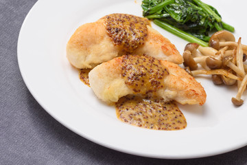 鶏ササミのハニーマスタード焼き