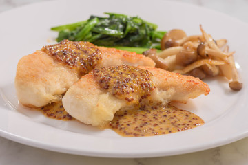 鶏ササミのハニーマスタード焼き