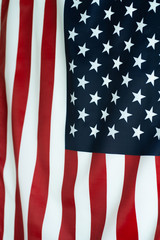 Obraz premium Closeup shot of United States flag