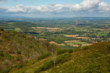 Fototapeta na wymiar Malvern Hills views Worcestershire England