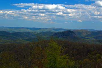 Colorful landscape of the Smokey Mountains