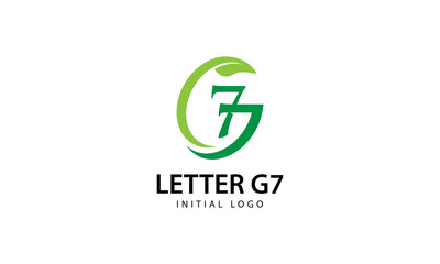 Letter G7 Eco Initial Logo