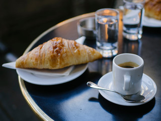 Espresso and Croissant