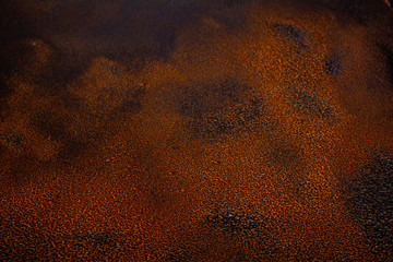 Fototapeta na wymiar macro background of rusty red orange black