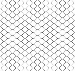 Abstract seamless honeycomb pattern, black and white outline of hexagons. Design geometric texture for print. Linear style, vector illustration