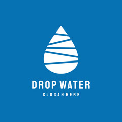 Water drop Logo design vector template. Waterdrop liquid Oil Logotype concept. Natural Mineral Aqua icon