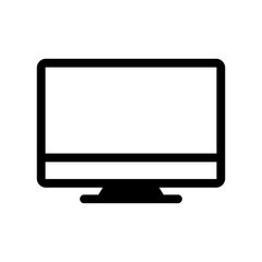 Monitor icon vector on white background