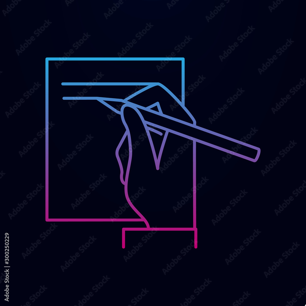 Poster treaty nolan icon. simple thin line, outline vector of banking icons for ui and ux, website or mobil