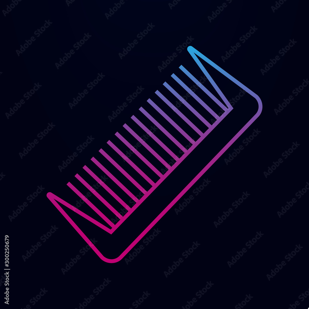 Aufkleber comb nolan icon. simple thin line, outline vector of bathroom icons for ui and ux, website or mobile