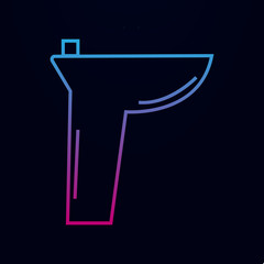 Sink nolan icon. Simple thin line, outline vector of bathroom icons for ui and ux, website or mobile application