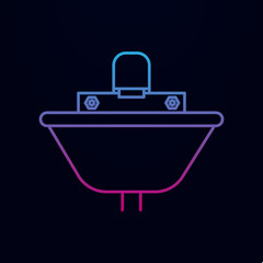 Sink nolan icon. Simple thin line, outline vector of bathroom icons for ui and ux, website or mobile application