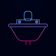 Sink nolan icon. Simple thin line, outline vector of bathroom icons for ui and ux, website or mobile application