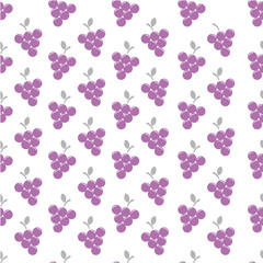 Grape fresh fruits icon vector background, grape seamless isolated white background vector