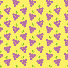 Grape fresh fruits icon vector background, grape seamless isolated white background vector
