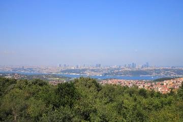 Panorama view on Istanbul city