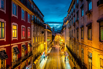 Fototapeta premium Portugal Streets at Night