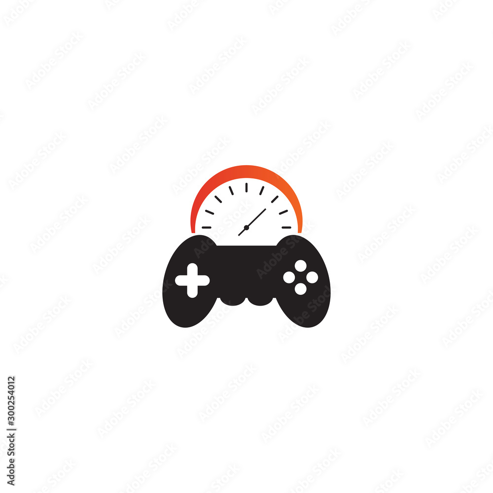 Wall mural Game controller logo design template