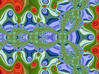 Fototapeta na wymiar Abstract fractal background, computer-generated illustration.