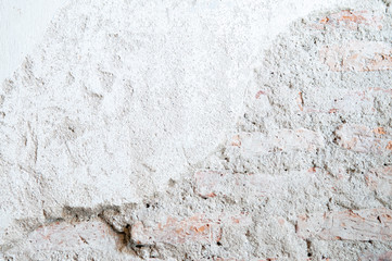 Grey light tone rough ruin concrete wall background
