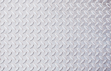 Seamless convex steel patterns texture, silver gray diamond plated background