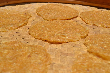 closeup of cookies